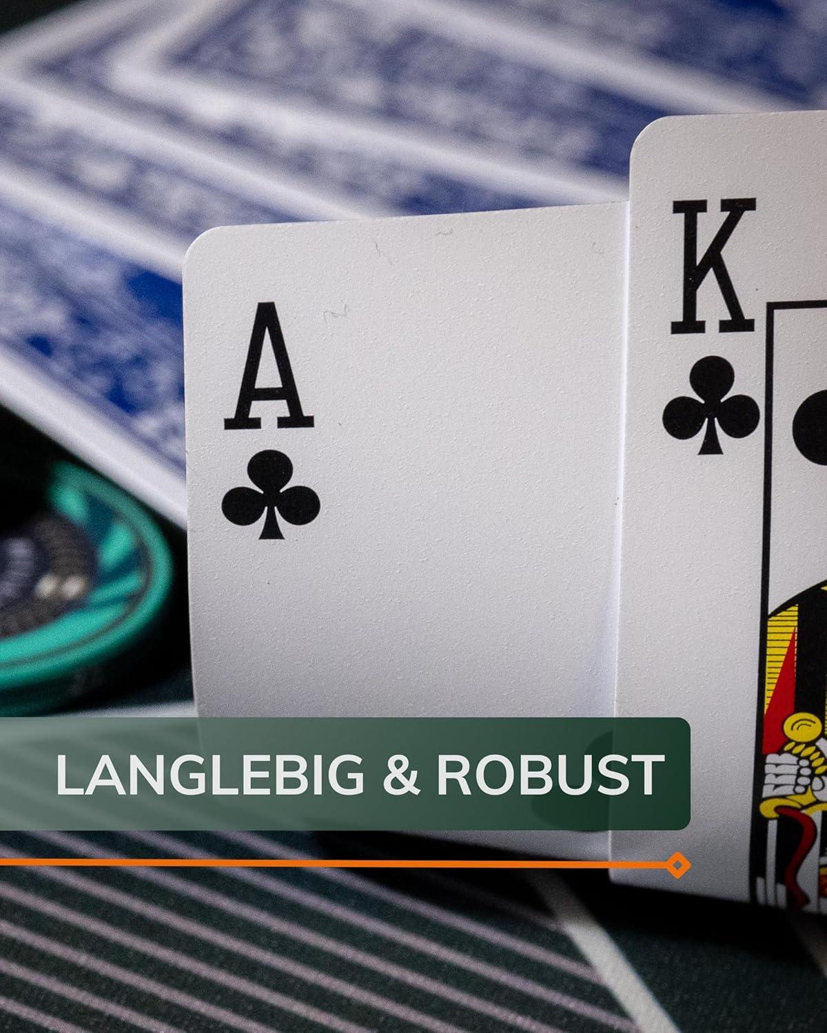 Plastik Spielkarten, Bridge-Format, Doppelpack - Bullets Playing Cards
