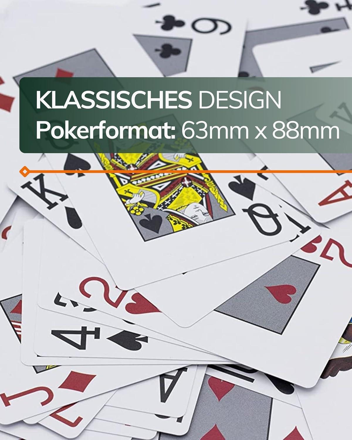Plastik Pokerkarten "Platinum" - Bullets Playing Cards