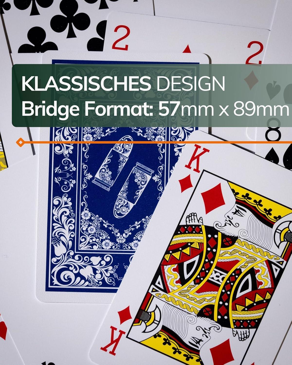 Plastik Spielkarten, Bridge-Format, Doppelpack - Bullets Playing Cards