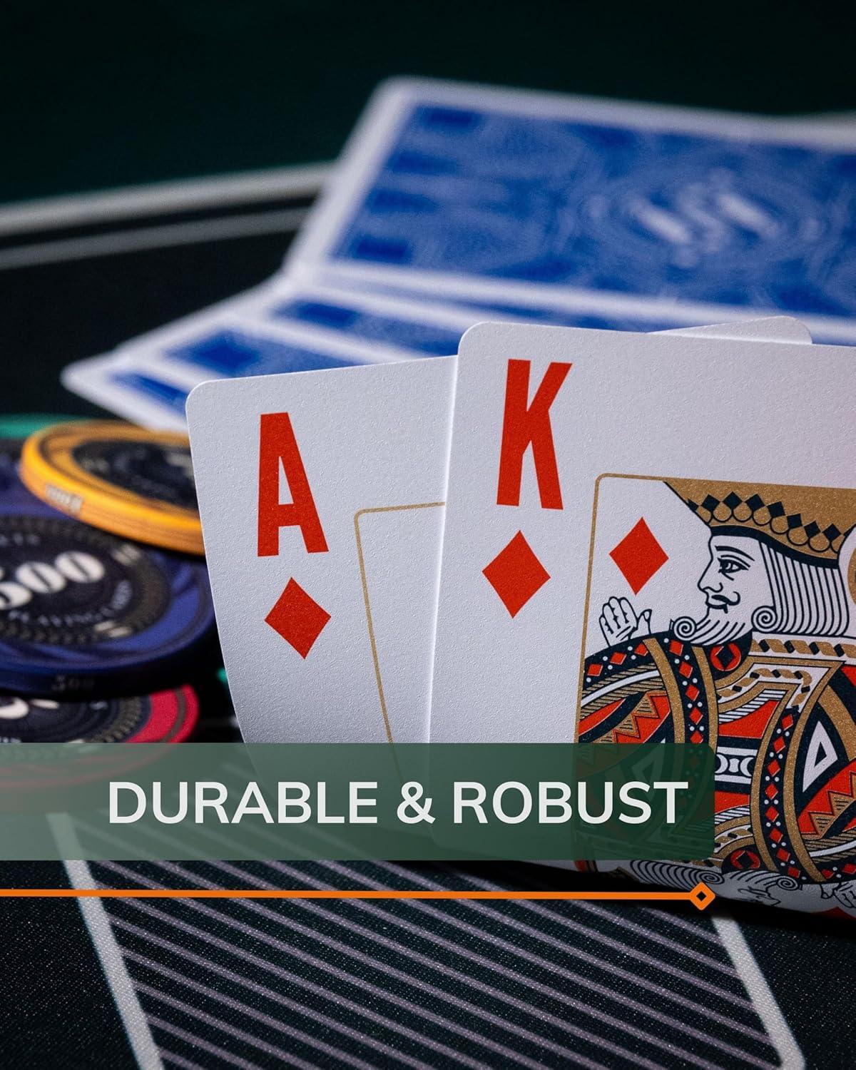 Plastik Pokerkarten "Paulie", Doppelpack - Bullets Playing Cards