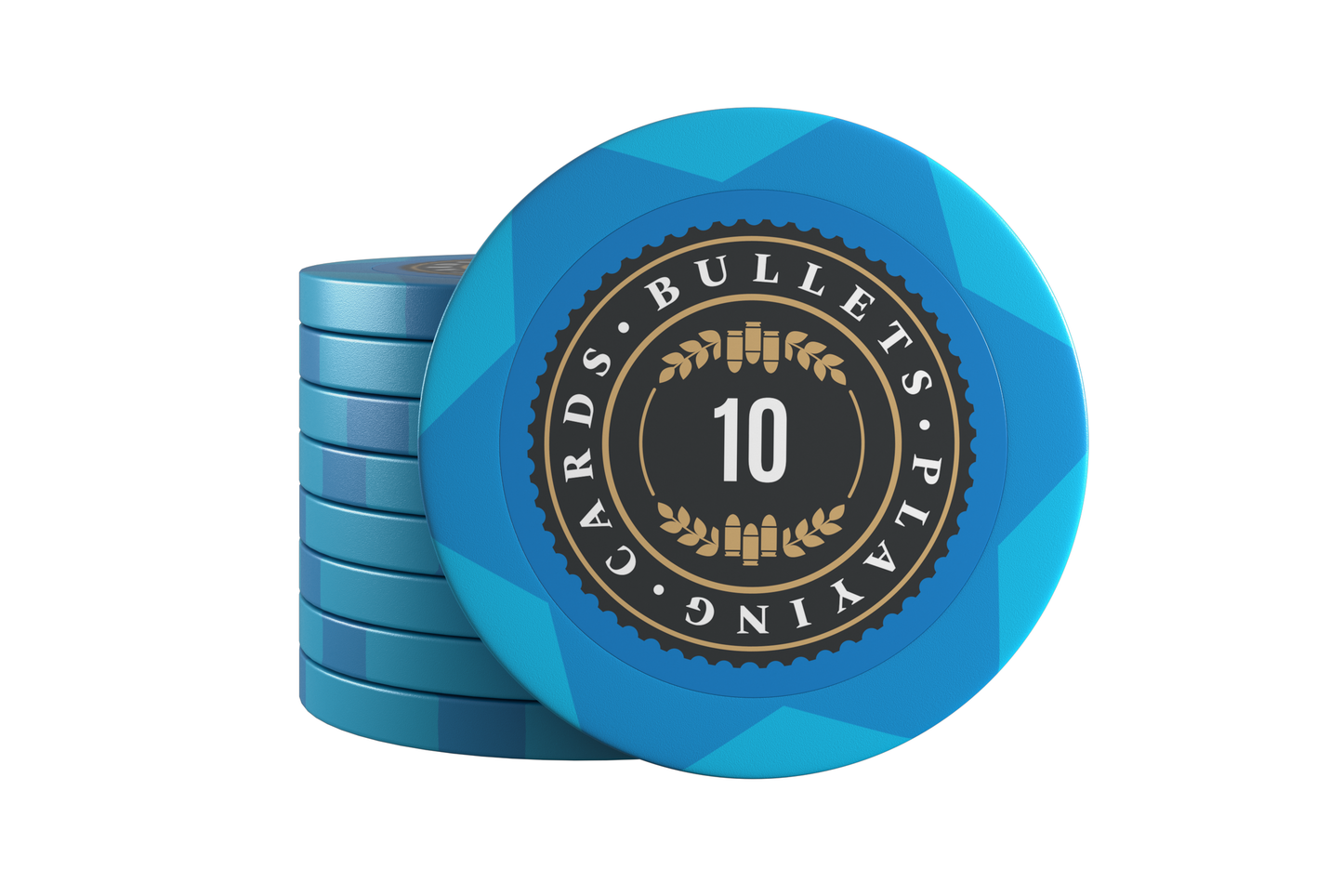 Clay Poker Chips "Adriana" mit Werten - 25er Rolle