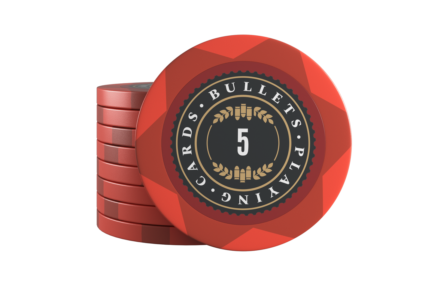 Clay Poker Chips "Adriana" mit Werten - 25er Rolle