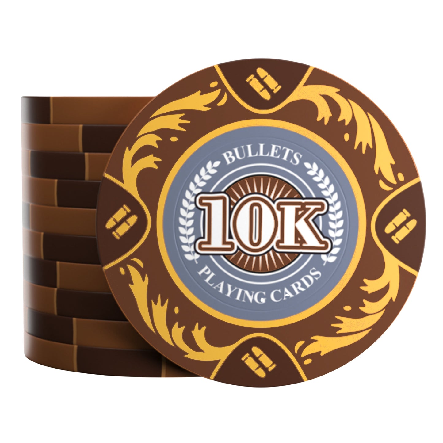 Clay Poker Chips "Tony" mit Werten - 25er Rolle