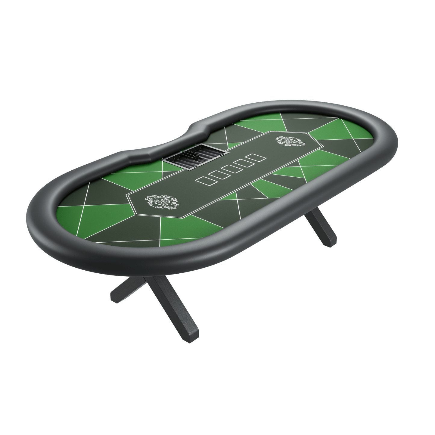 Professioneller Pokertisch mit Dealer-Position (270x130cm) - Bullets Playing Cards