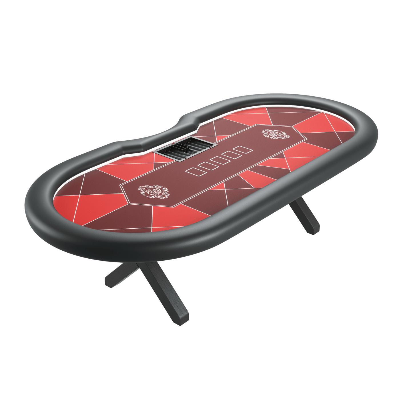 Professioneller Pokertisch mit Dealer-Position (270x130cm) - Bullets Playing Cards