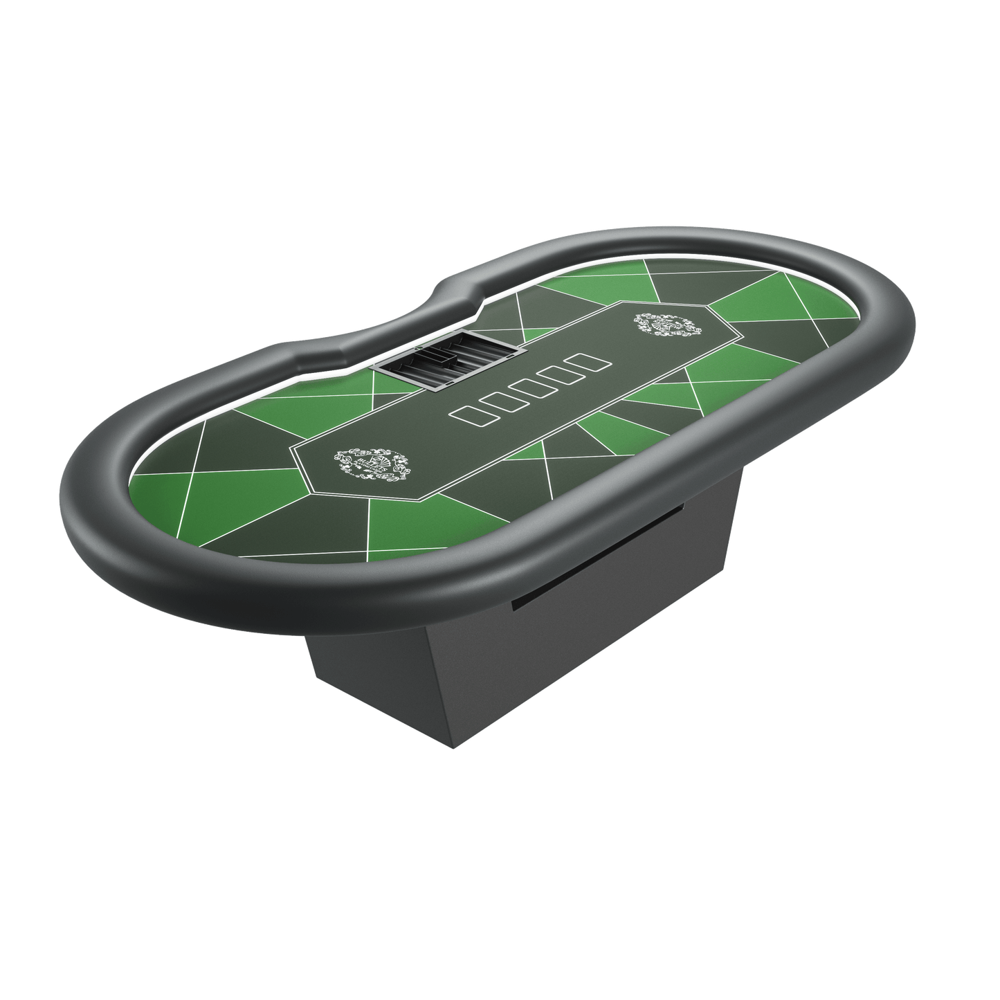 Professioneller Pokertisch mit Dealer-Position (270x130cm) - Bullets Playing Cards