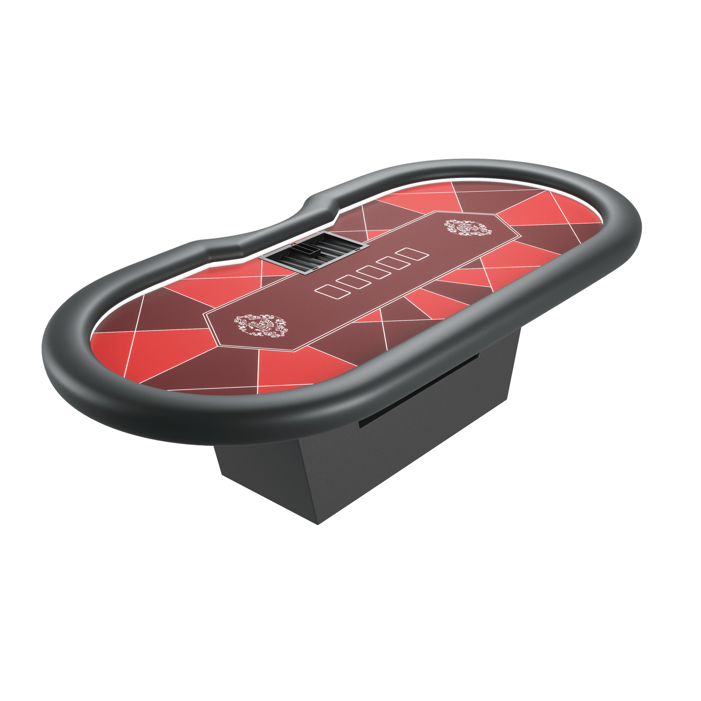 Professioneller Pokertisch mit Dealer-Position (270x130cm) - Bullets Playing Cards
