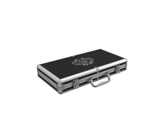 großer Pokerkoffer (300 Chips)- ABS standard black - Bullets Playing Cards