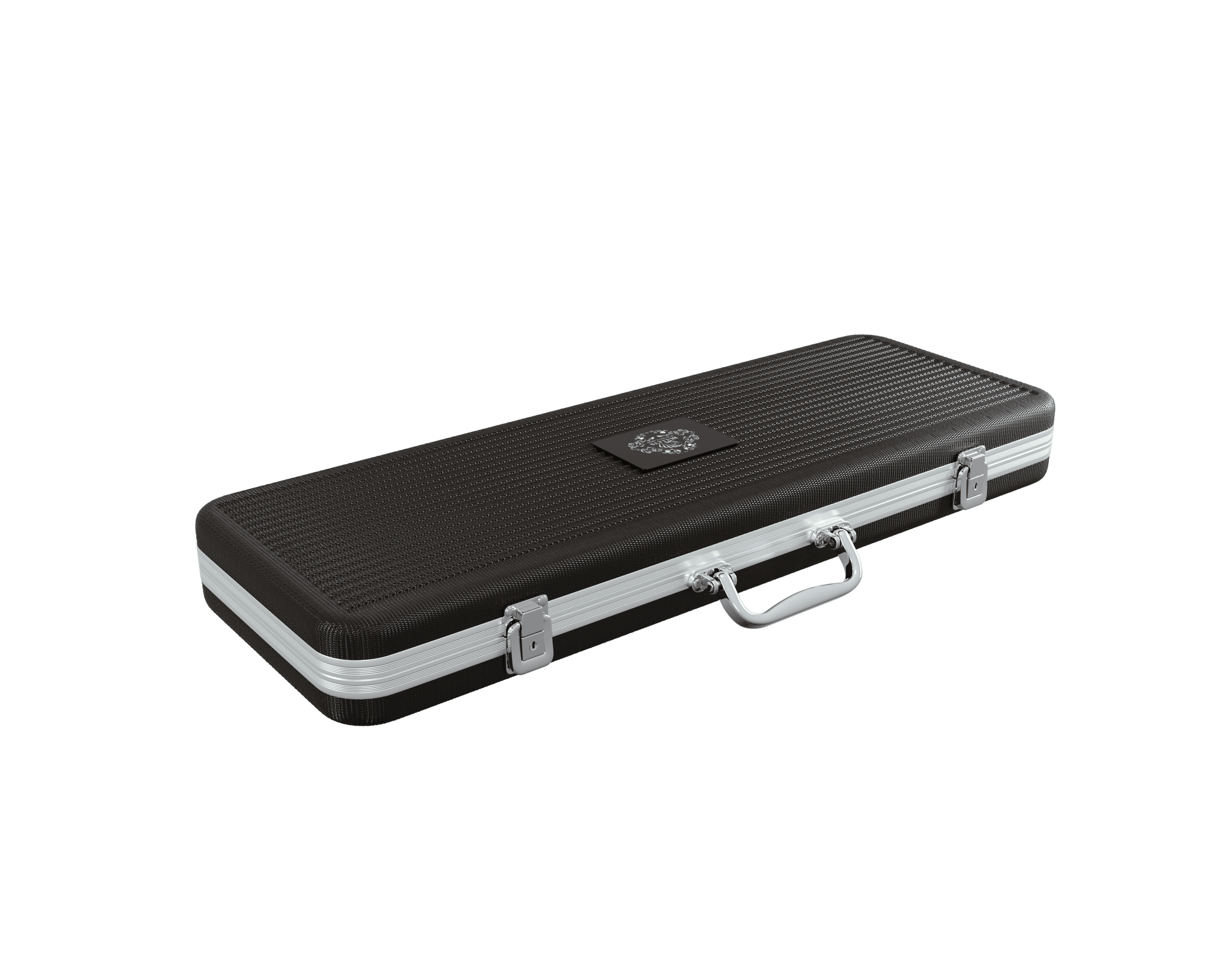 großer Pokerkoffer (500 Chips)- ABS schwarz "Carbon" - Bullets Playing Cards