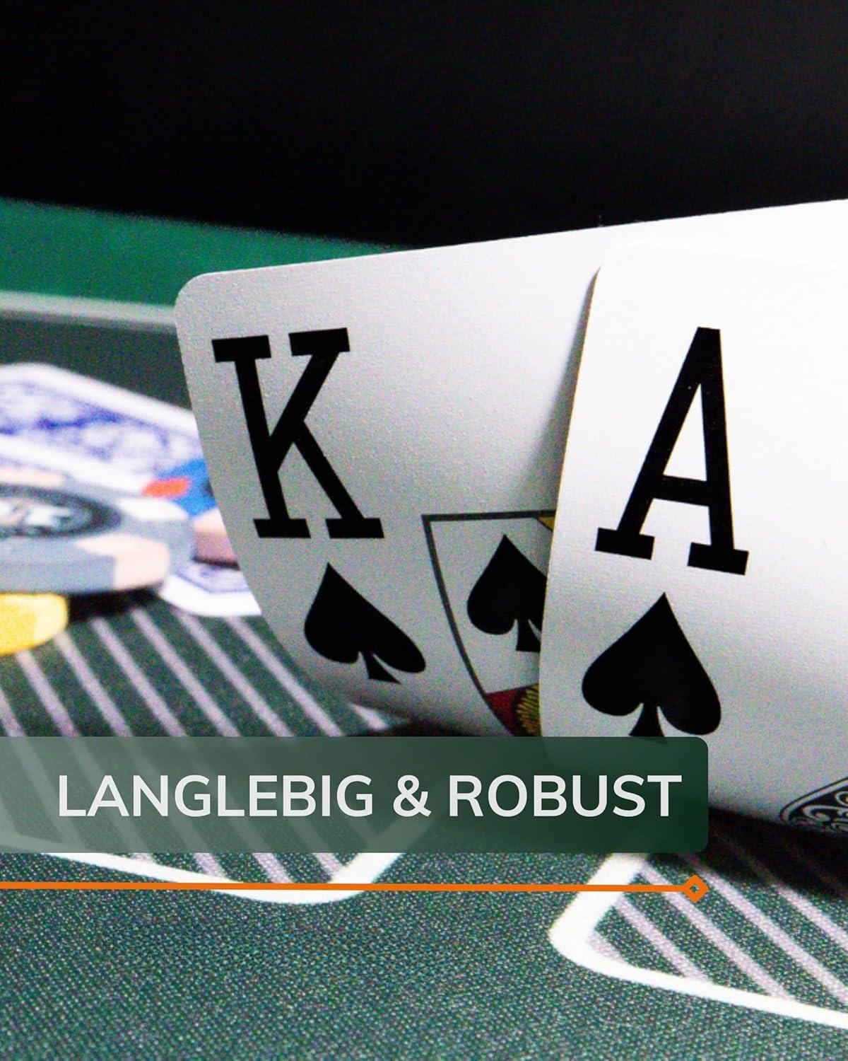 Unser Klassiker: Plastik Pokerkarten, Doppelpack - Bullets Playing Cards