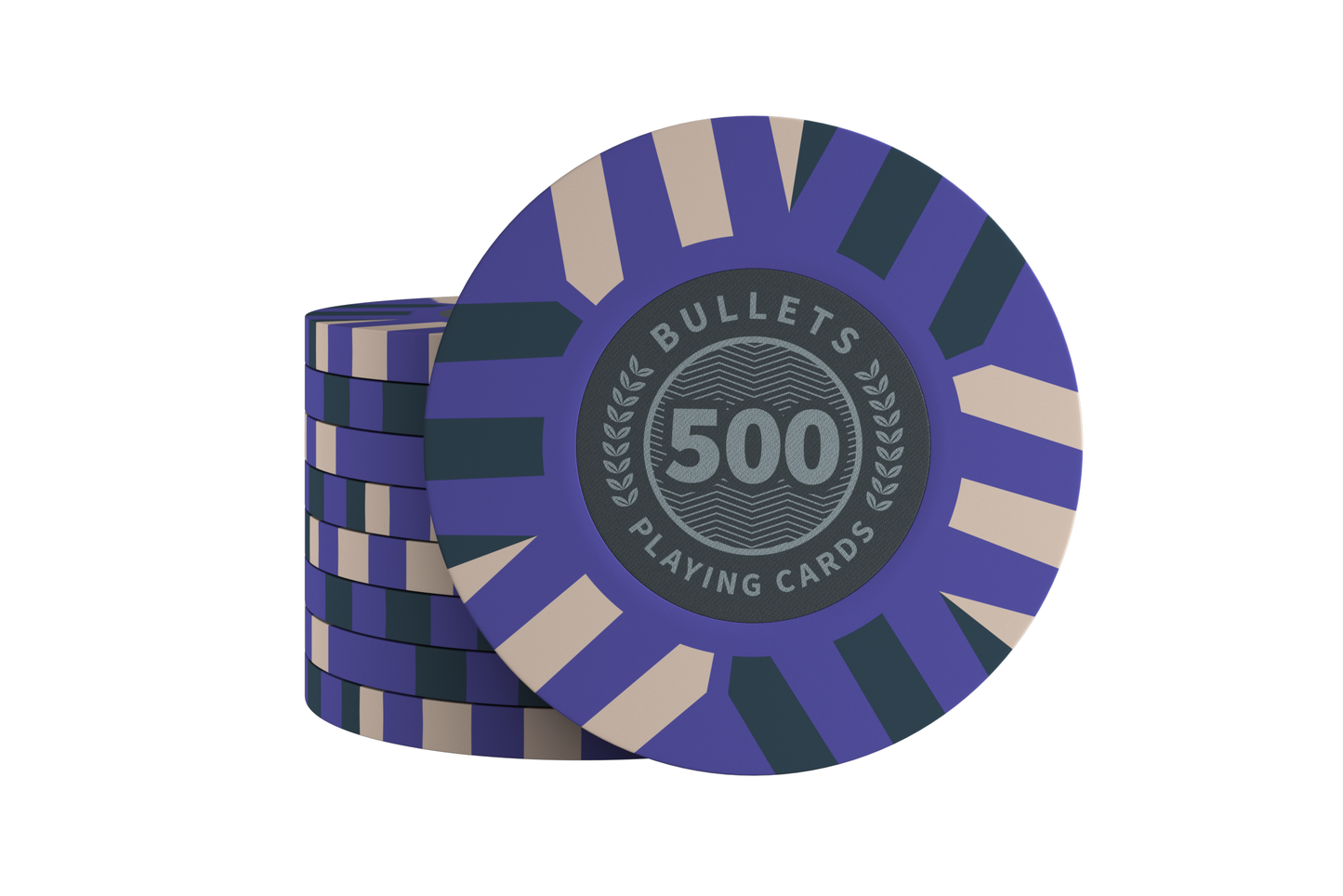 Clay Poker Chips "Salvatore" mit Werten, ohne Metallkern - 25er Rolle
