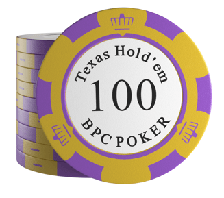 Clay Poker Chips "Carmela" mit Werten - 25er Rolle - Bullets Playing Cards
