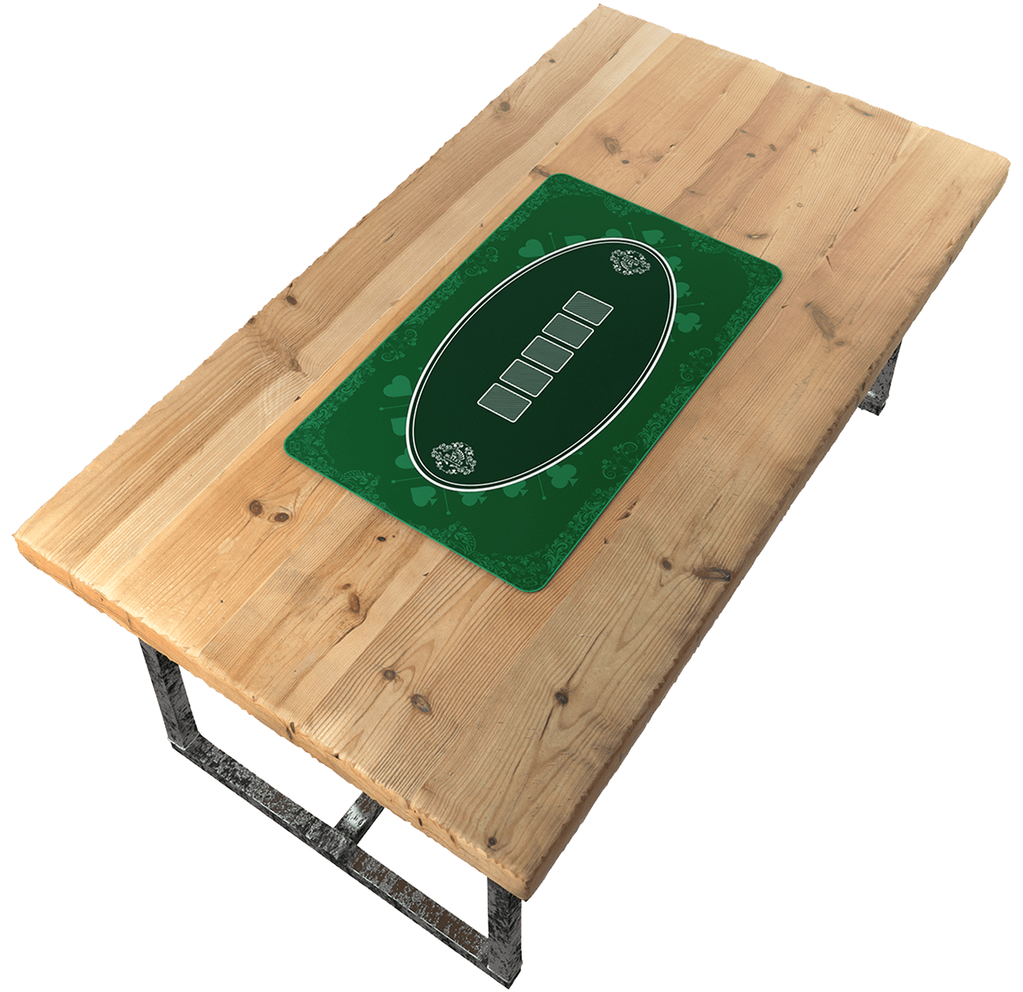 Pokermatte 100x60 cm, eckig - Casino-Design