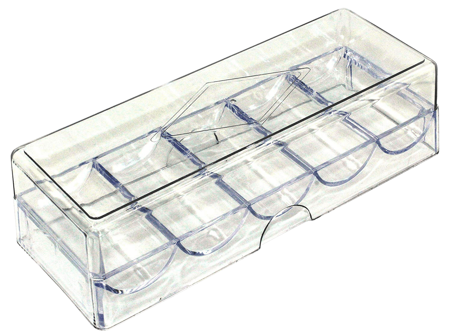 Poker Chip Trays mit Deckeln für je 100 Chips - Bullets Playing Cards