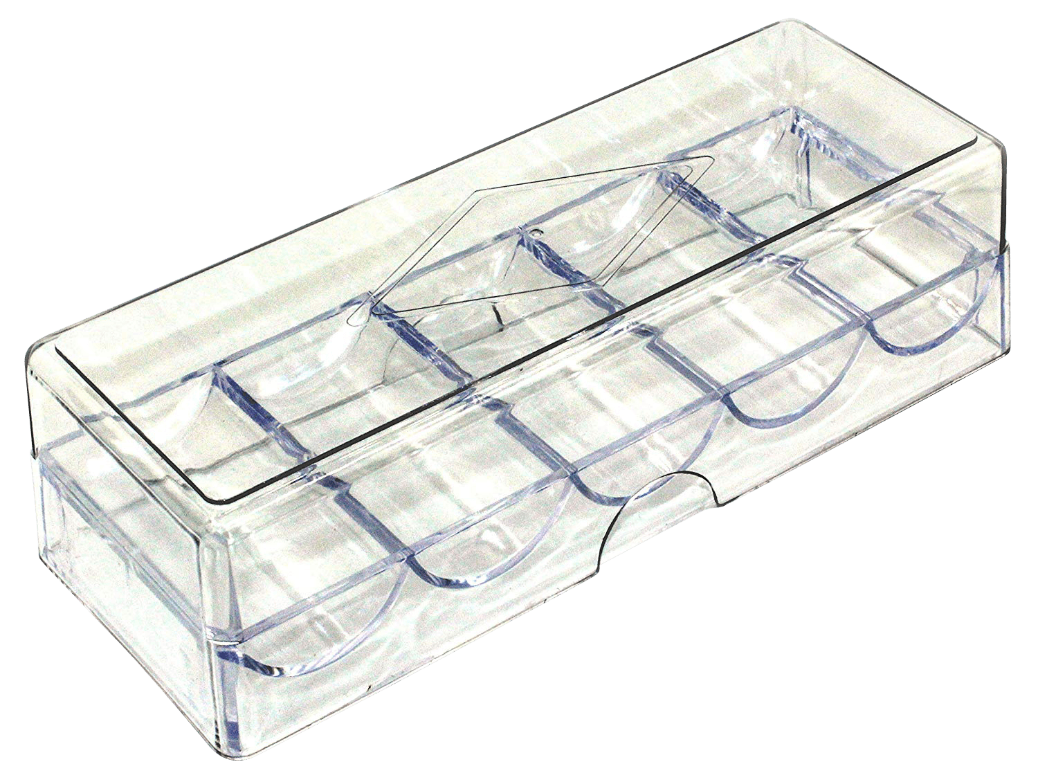 Poker Chip Trays mit Deckeln für je 100 Chips - Bullets Playing Cards