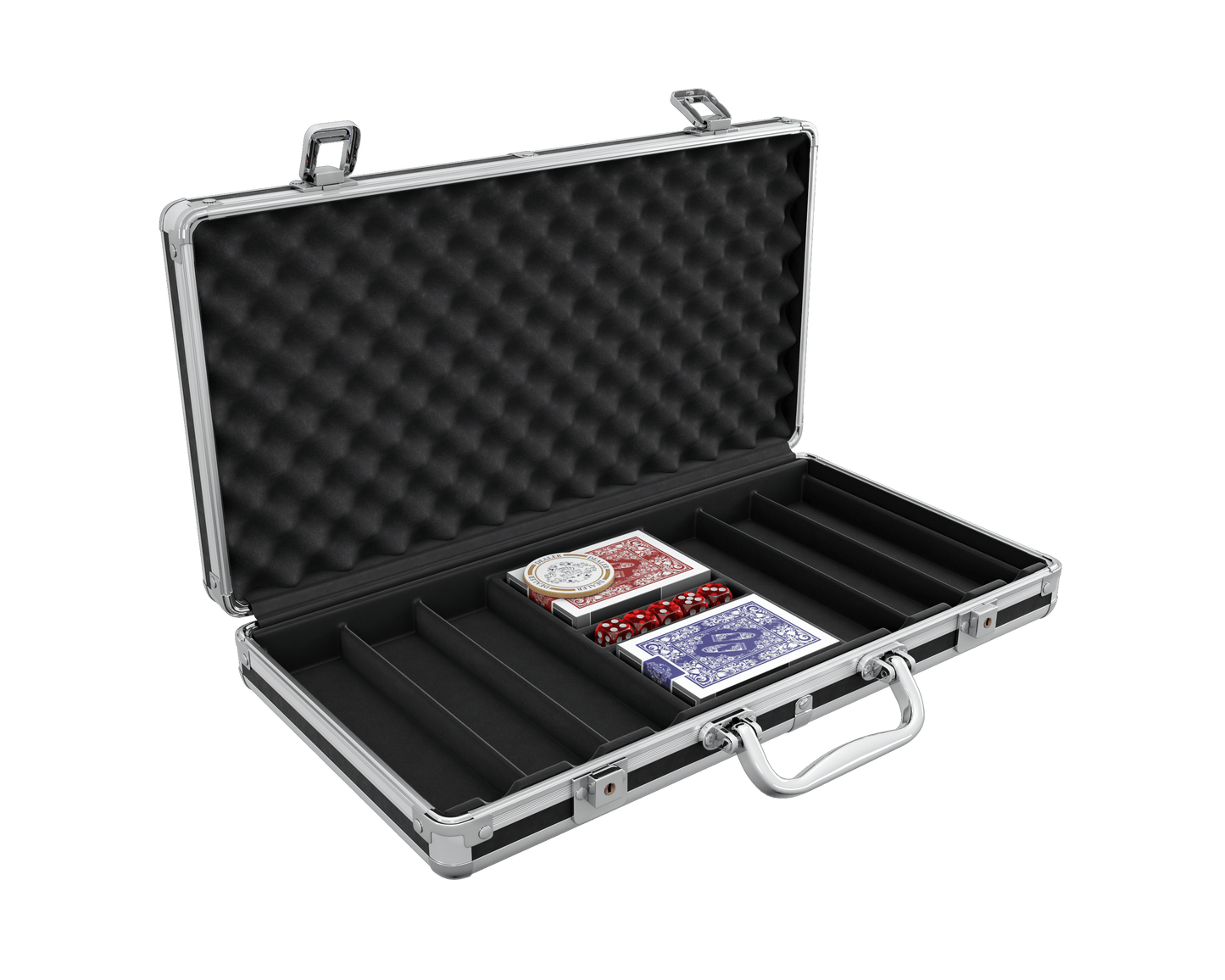 kleiner Pokerkoffer (300 Chips) - Bullets Playing Cards