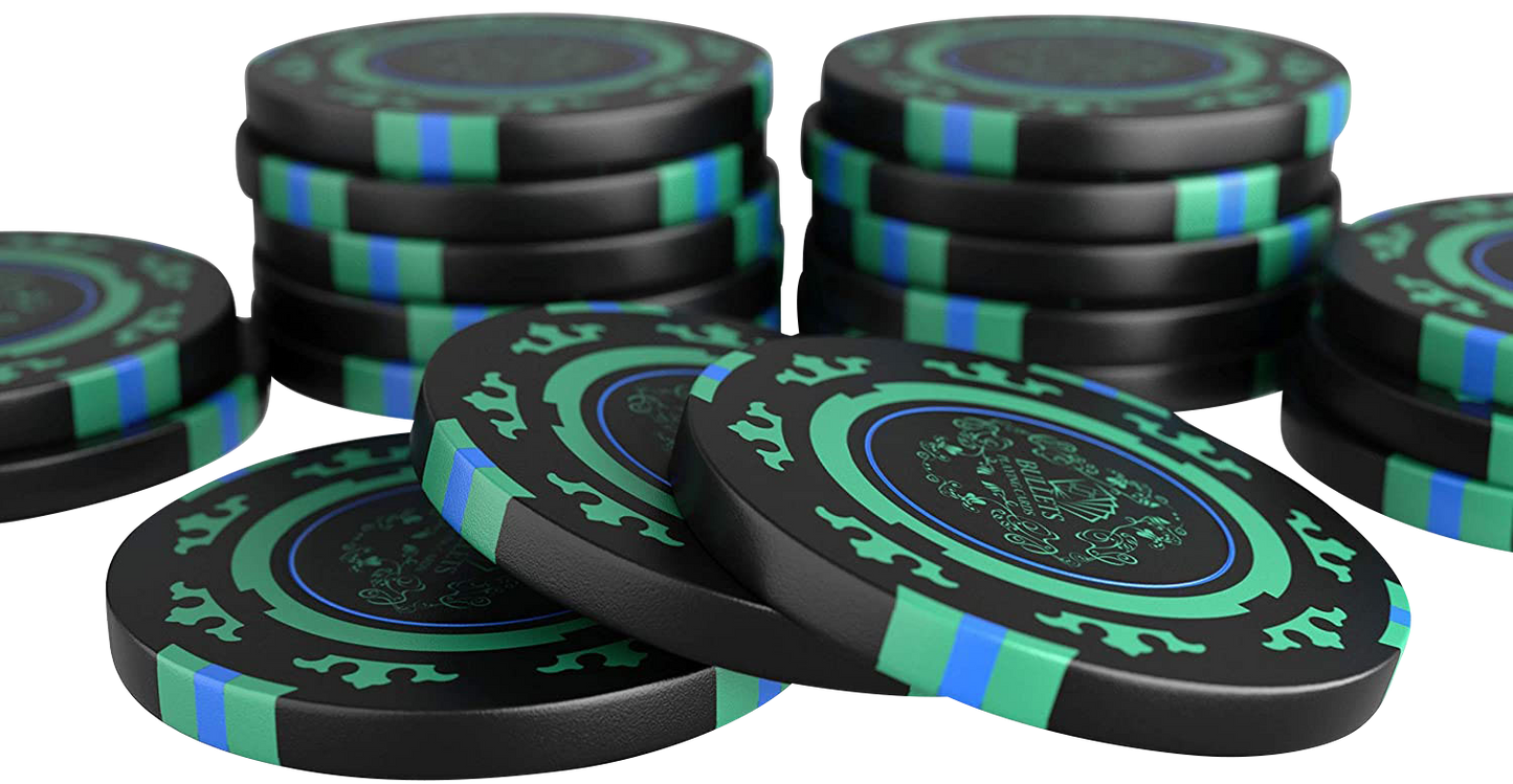 Pokerkoffer mit 500 Clay Pokerchips "Corrado" ohne Werte