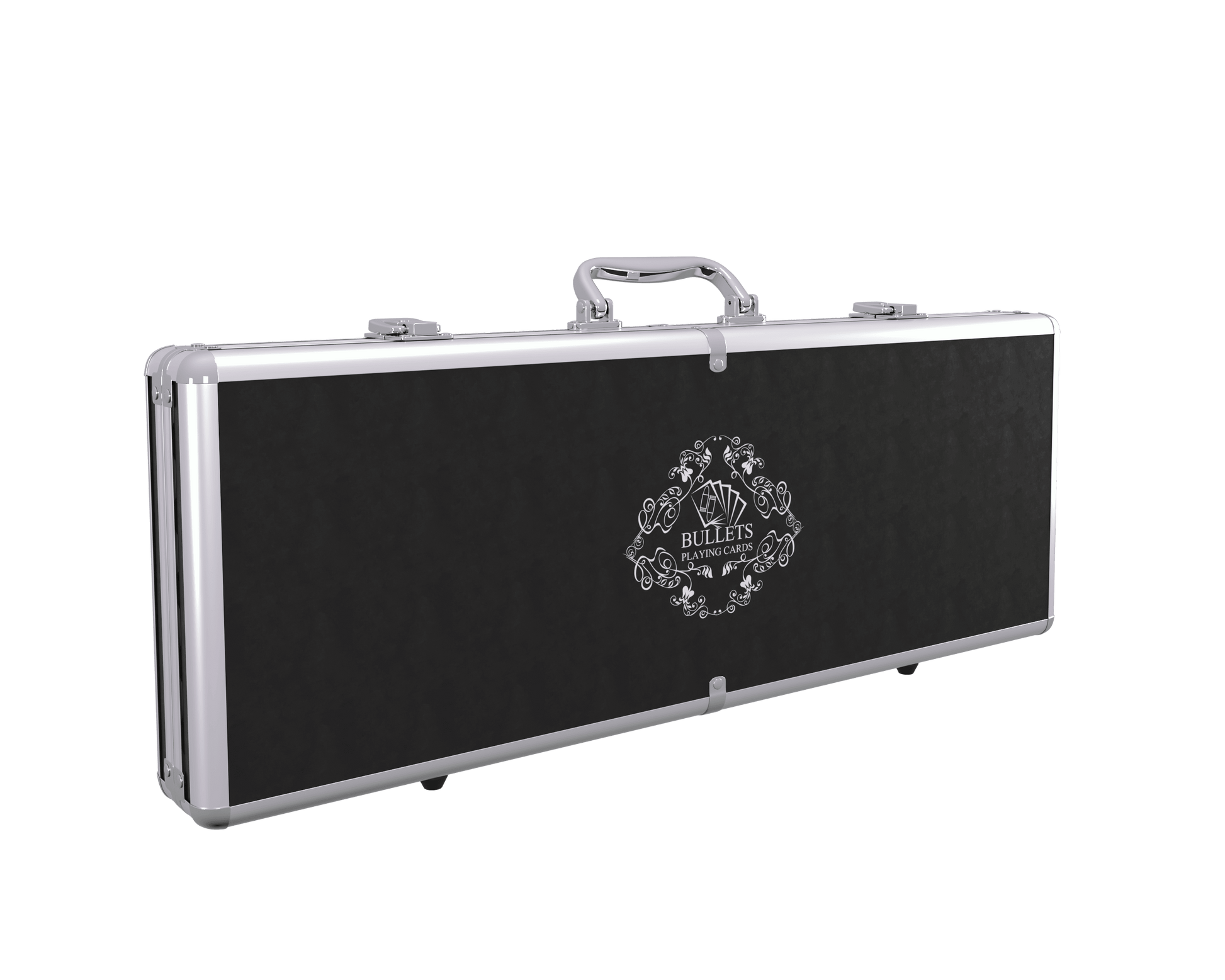 großer Pokerkoffer (500 Chips) - Bullets Playing Cards