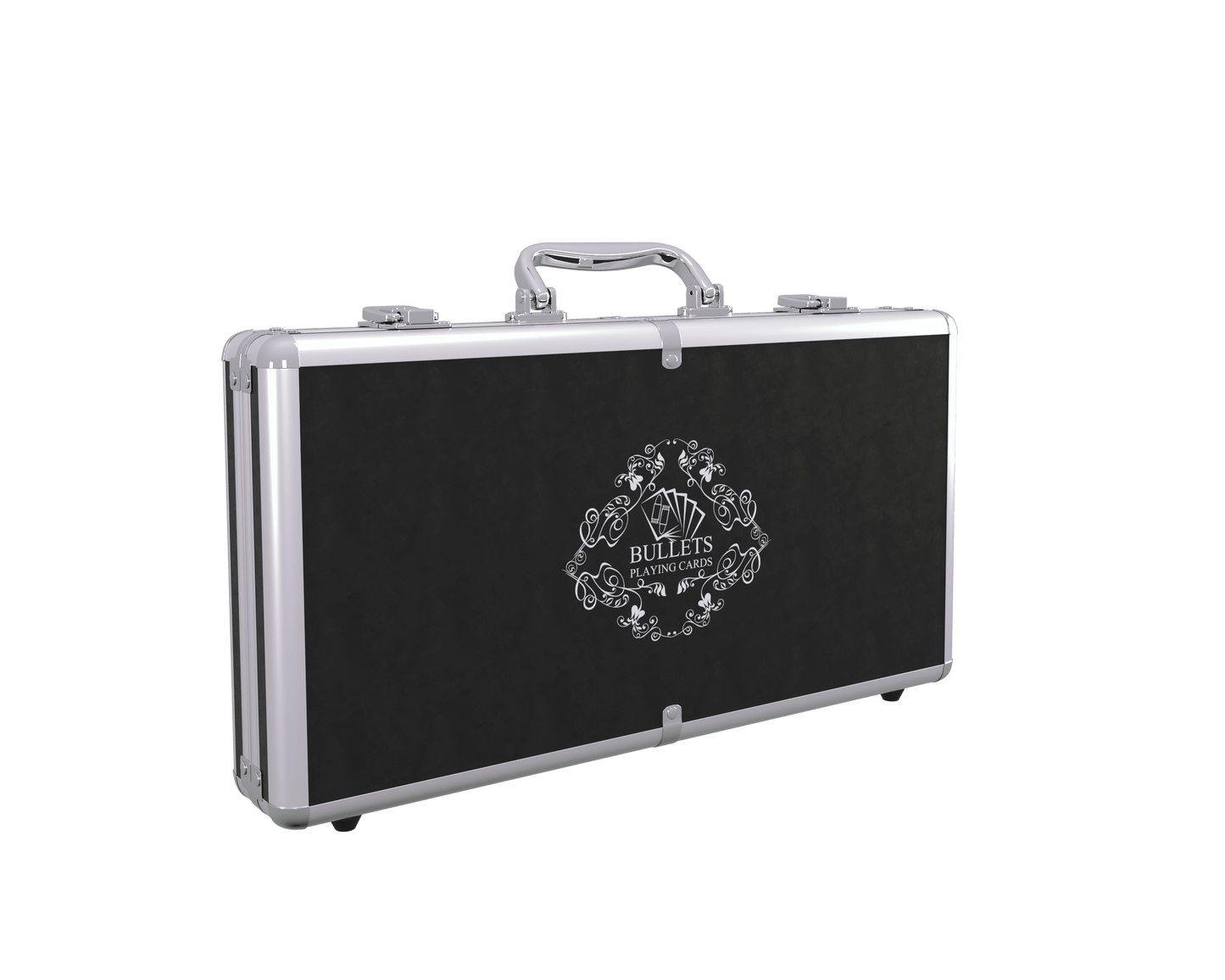 kleiner Pokerkoffer (300 Chips) - Bullets Playing Cards