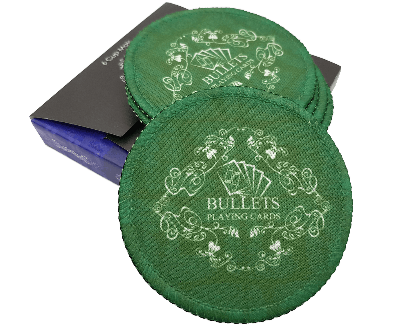 Untersetzer für Gläser - 6er Set - Bullets Playing Cards