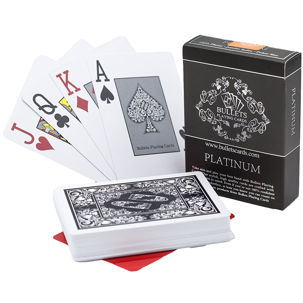 Pokerkarten aus Plastik "Platinum"