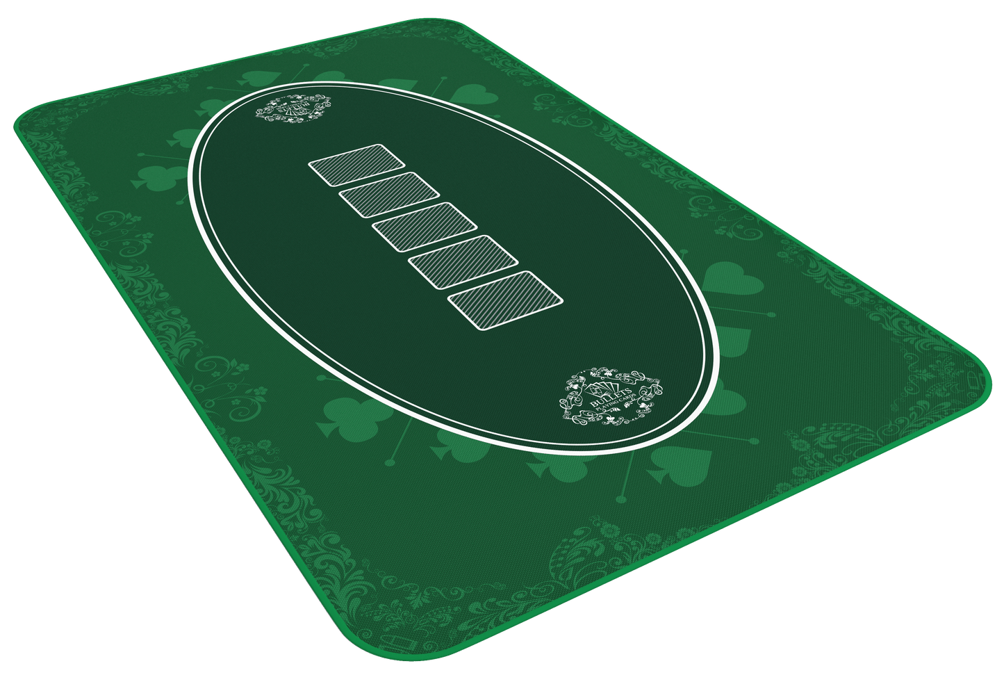 Pokermatte - "Casino"-Design - Verschiedene Farben und Größen - Bullets Playing Cards