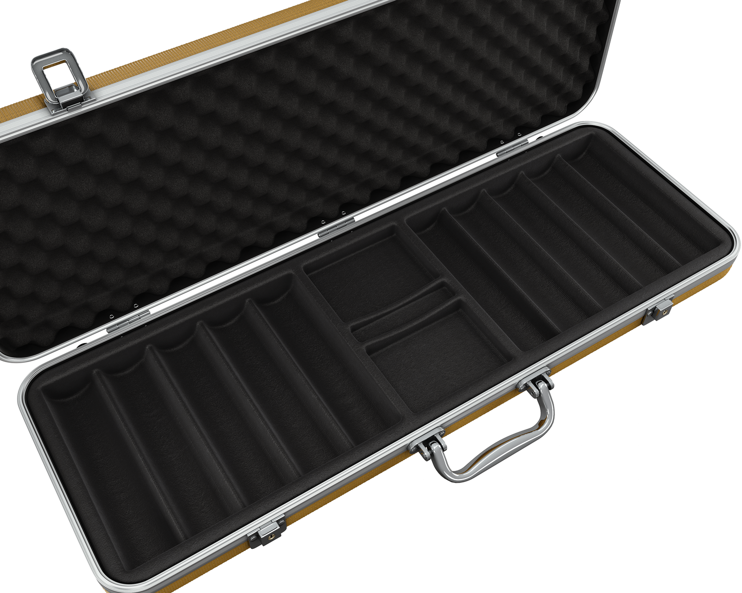 Valigetta da poker grande vuota (per 500 fiches) - ABS oro