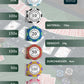 Pokerkoffer mit 500 Clay Pokerchips "Carmela" mit Werten