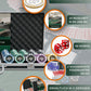 Poker case with 500 plastic "Christopher" poker chips with values ​​- starter set