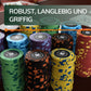 Plastik Poker Chips "Janice" mit Werten - 25er Rolle