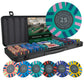Pokerkoffer mit 500 Clay Pokerchips "Salvatore" mit Werten