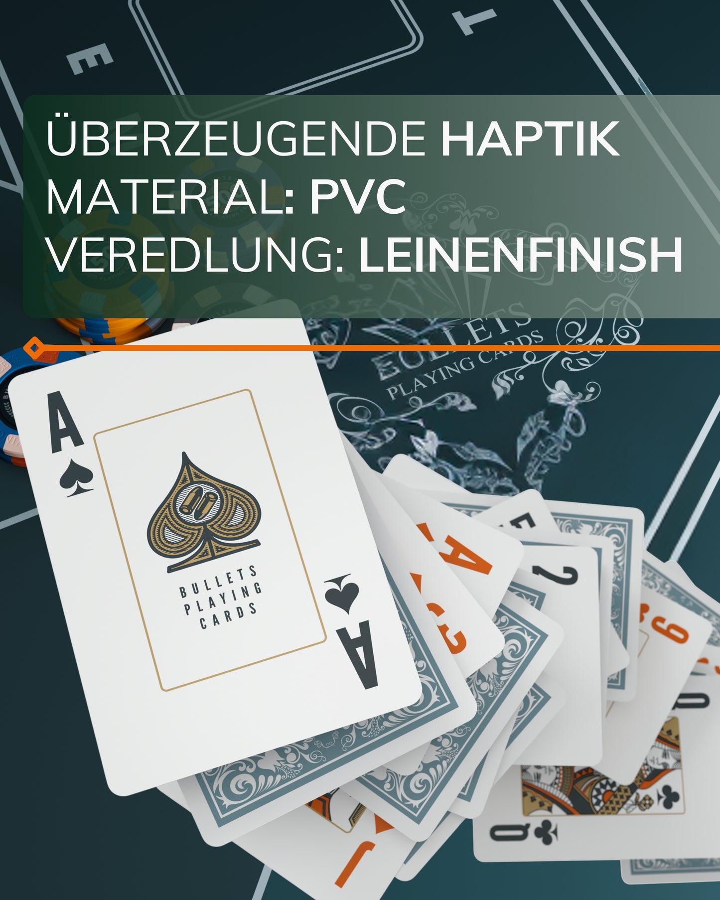 Doppelkopf Kartenspiel – 48 wasserfeste Spielkarten aus Kunststoff