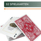 Skat Kartenspiel – 32 wasserfeste Spielkarten aus Kunststoff
