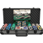 Poker case with 300 ceramic poker chips "Paulie" with values ​​- Bullets Playing Cards