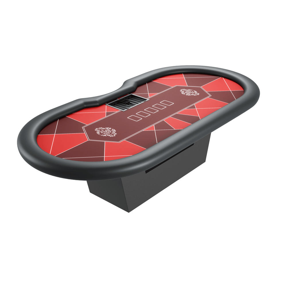 Professioneller Pokertisch mit Dealer-Position (270x130cm) - Bullets Playing Cards