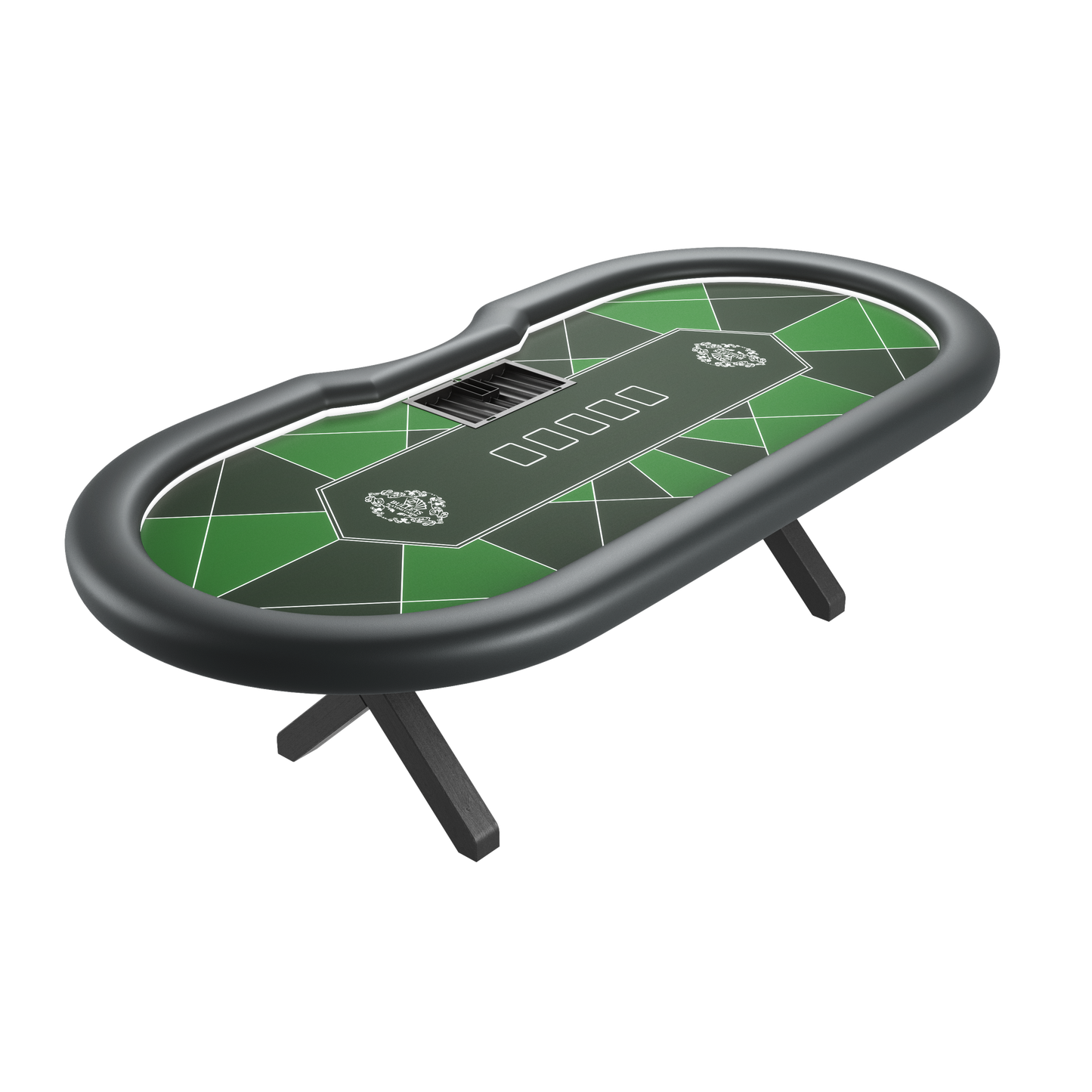 Tavolo da poker professionale con posizione del mazziere (270x130 cm)