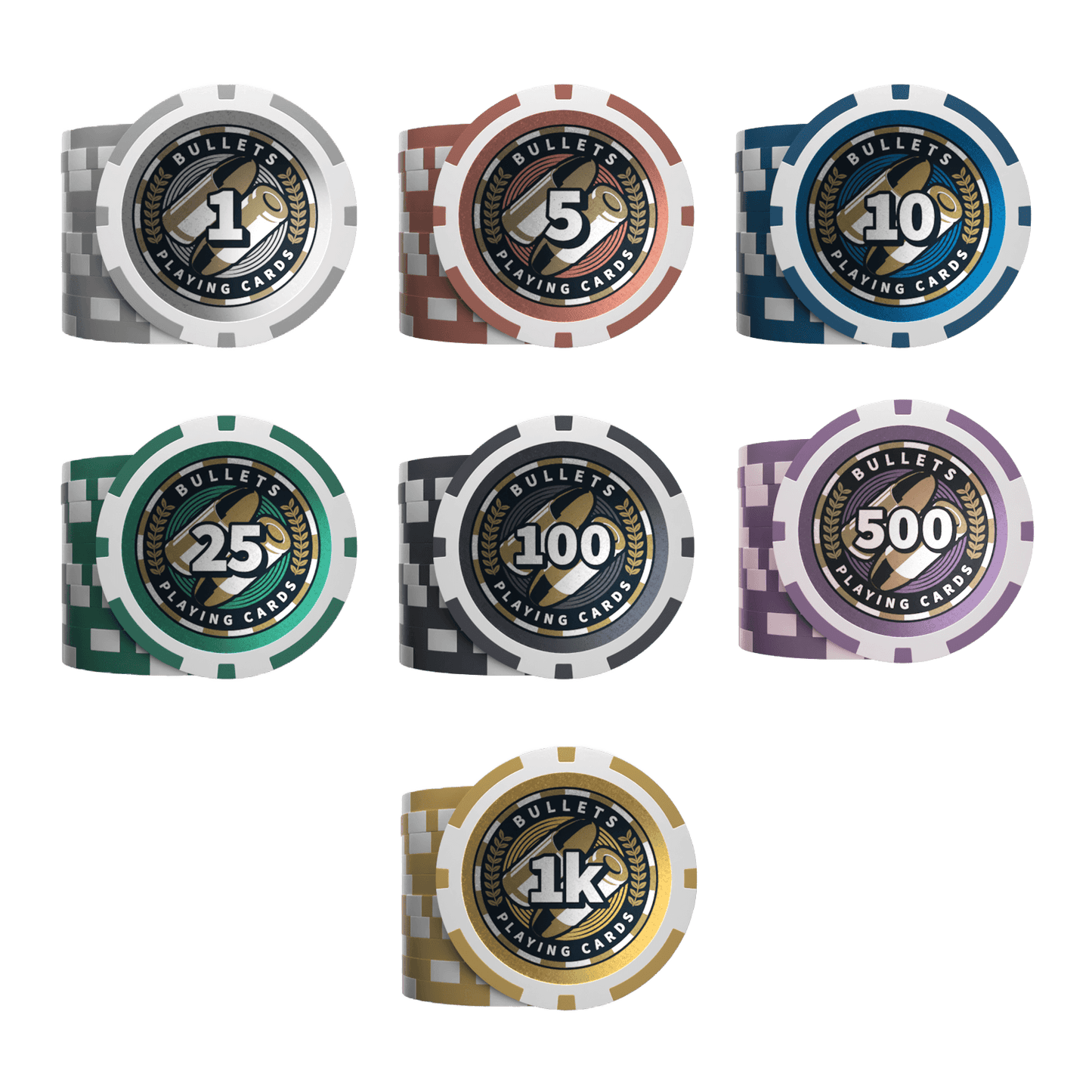 Poker case with 300 plastic "Christopher" poker chips with values - starter set