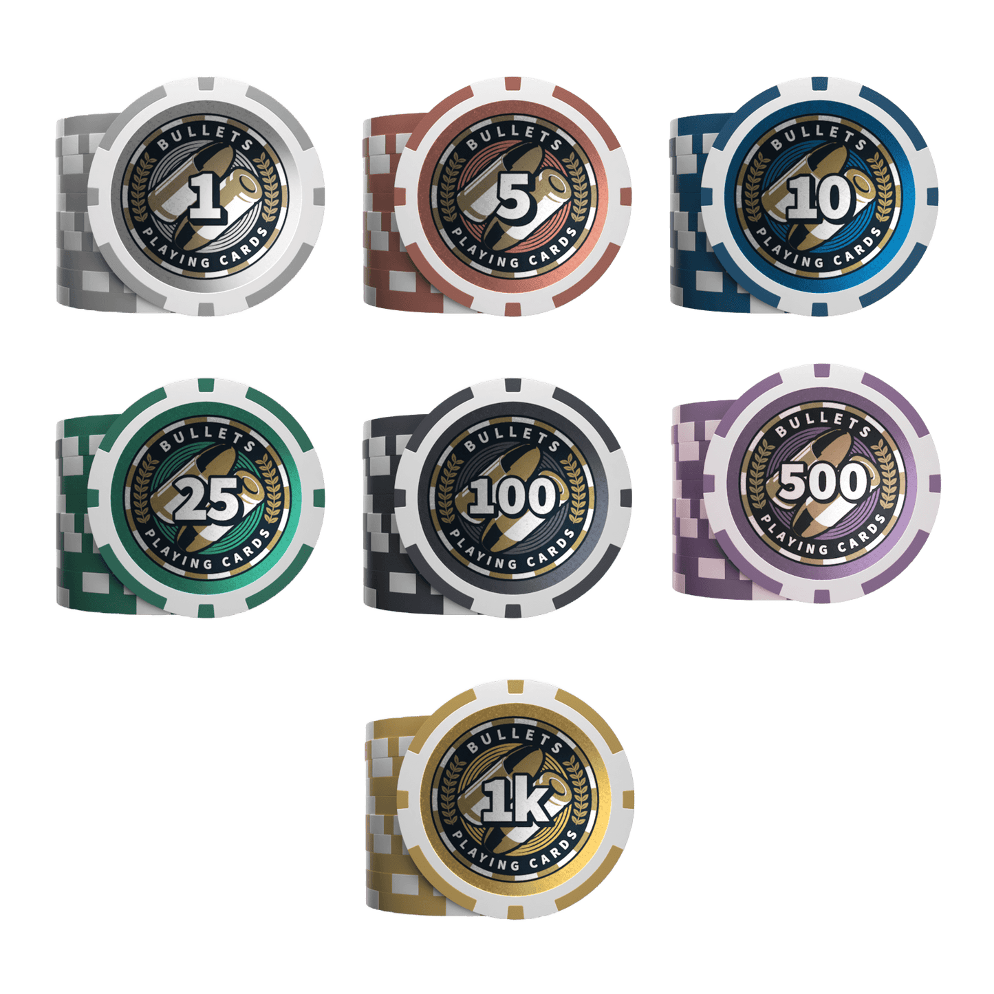 Poker Koffer mit 300 Kunststoff Pokerchips "Christopher" mit Werten - Einsteigerset