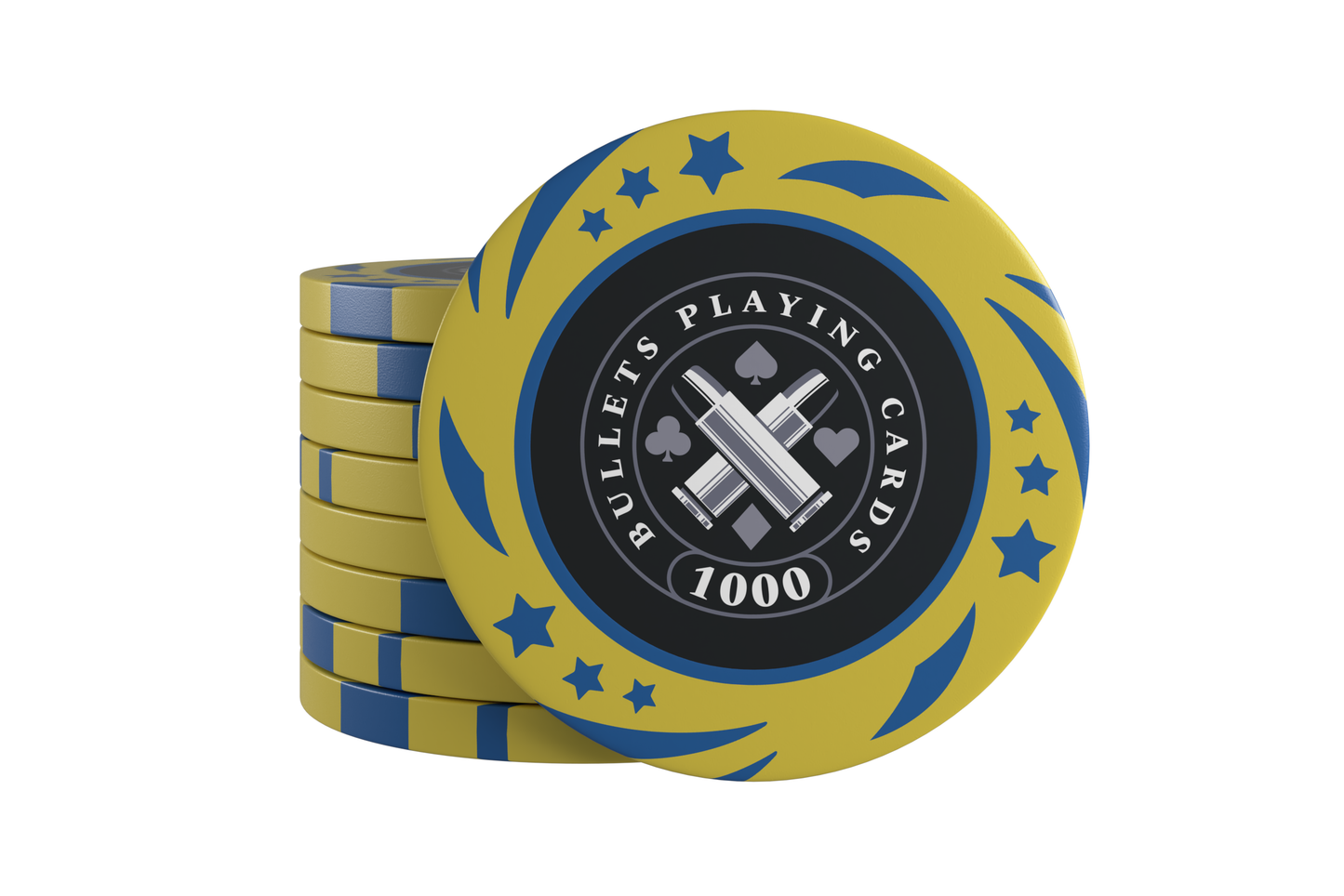 Plastik Poker Chips "Janice" mit Werten - 25er Rolle