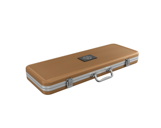 großer Pokerkoffer (500 Chips)- ABS gold - Bullets Playing Cards