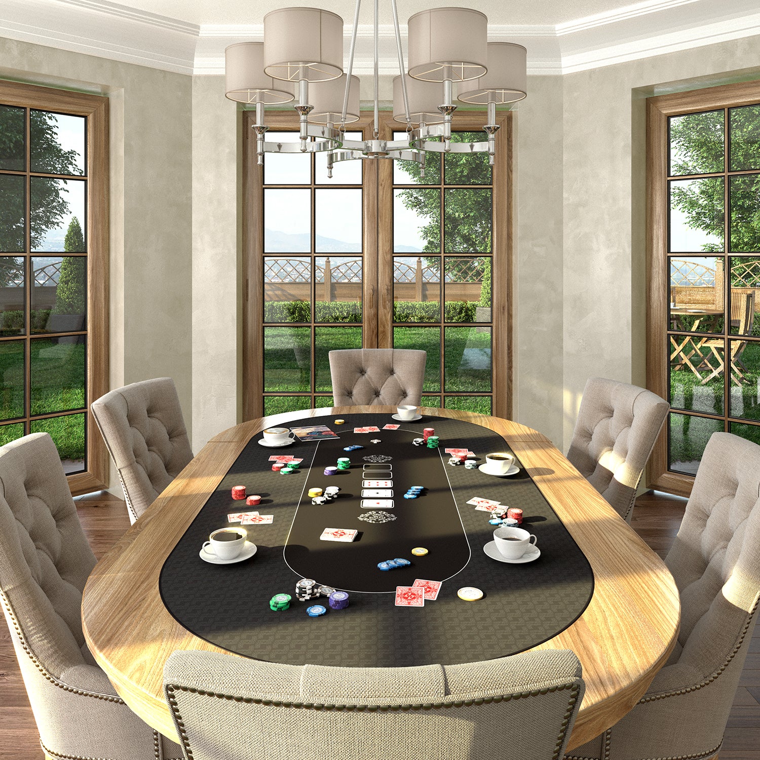 Professioneller Pokertisch mit Dealer-Position (270x130cm) – Bruncken &  Gebhardt GmbH