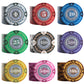 Clay Poker Chips "Tony" mit Werten - 25er Rolle