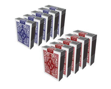 Unser Klassiker: Plastik Pokerkarten, 10er SET