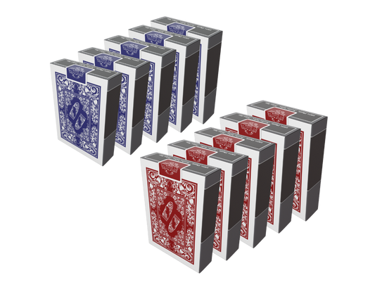 Unser Klassiker: Plastik Pokerkarten, 10er SET