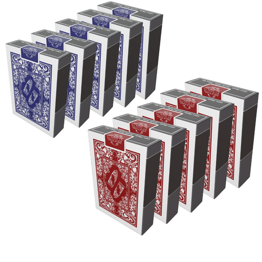 Unser Klassiker: Plastik Pokerkarten, 10er SET