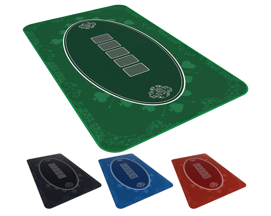 Alfombra de poker cuadrada 180x90 cm - diseño casino -
