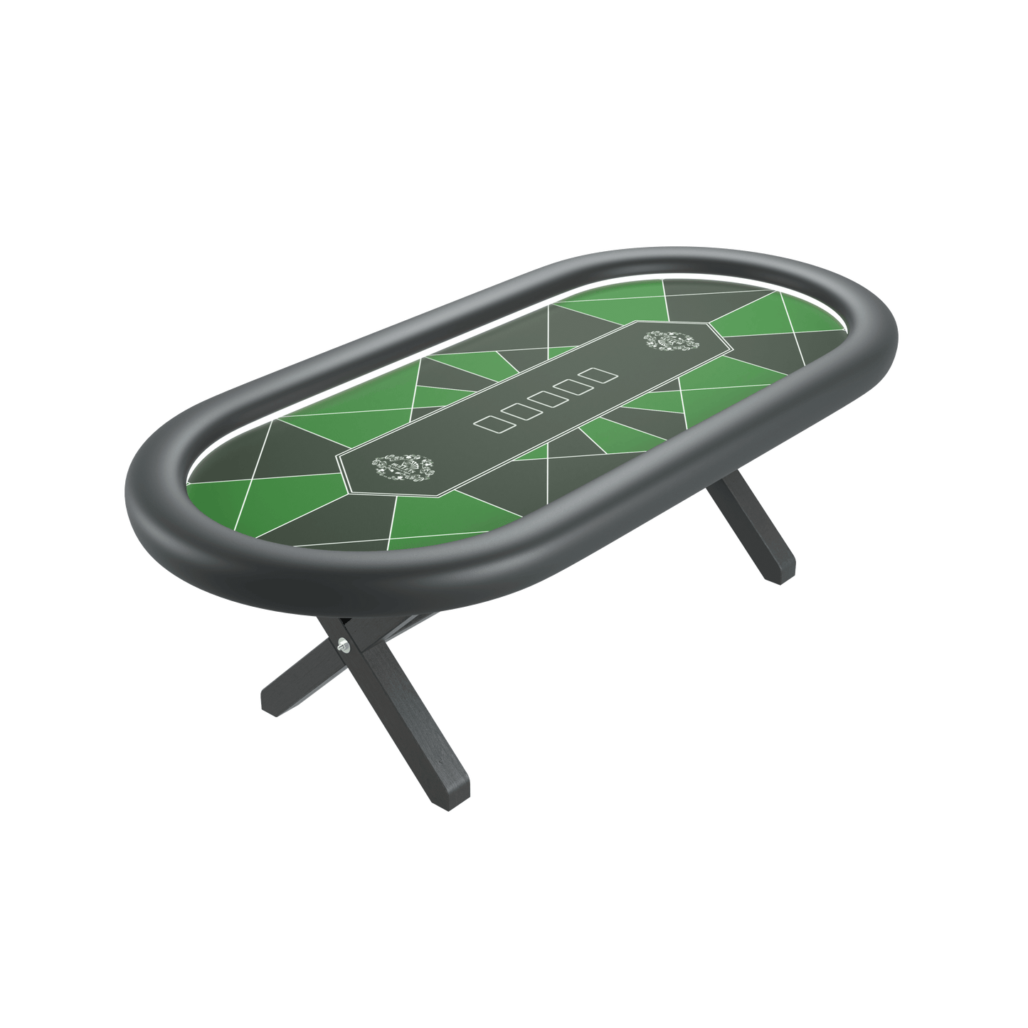 Professional Poker Table for Home Round (240x115cm) - Bullets Playing Cards