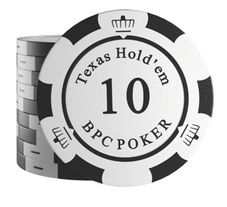 Jetons de poker en argile "Carmela" avec valeurs - rouleau de 25 - Bullets Playing Cards