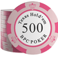 Jetons de poker en argile "Carmela" avec valeurs - rouleau de 25 - Bullets Playing Cards