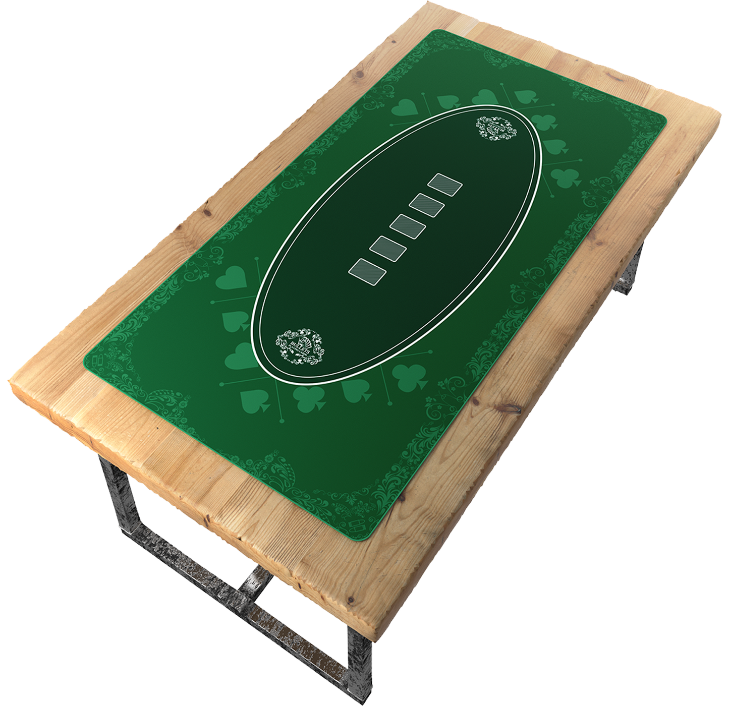 Poker mat 180x90 cm, square - casino design -